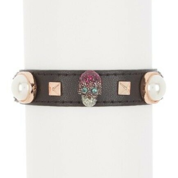Betsey Johnson Jewelry - Betsey Johnson Skull Stud Bracelet